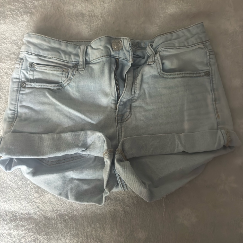 Light Blue American Eagle Denim “Next Level Stretch” Women Shorts